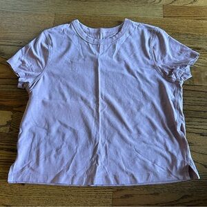 Womenโs Lululemon Classic Fit Cotton Blend Shirt, Pink